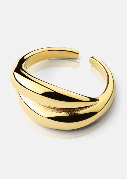 Ring Wave Bold - 18k Vergoldet