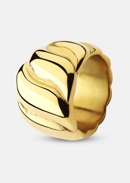 Ring Bold Wave - 18K Vergoldet