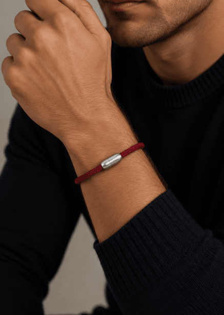 Kordelarmband Crimson Nobility