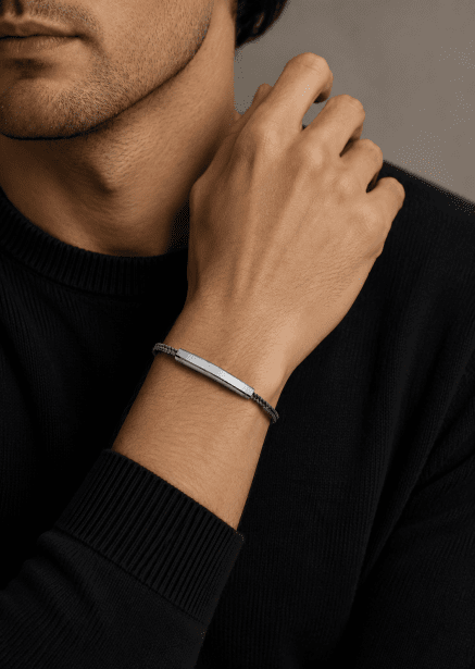 Kordelarmband Titan Label