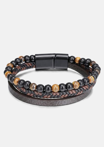 Lederarmband Raven Bond
