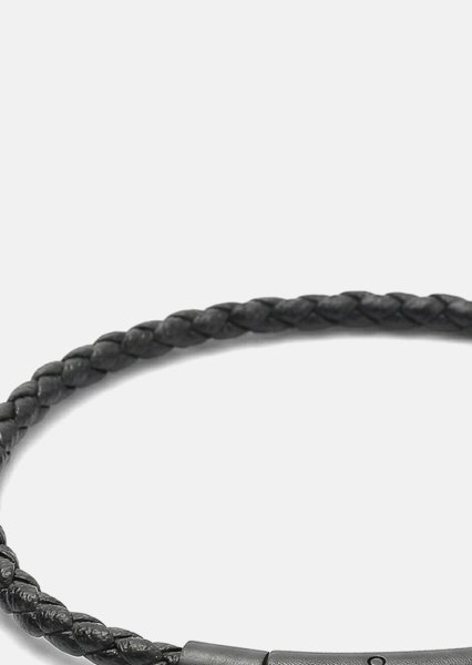 Lederarmband Obsidian Loop