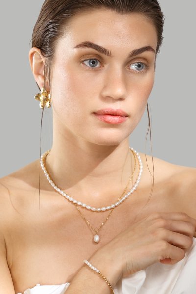Ohrringe Flora Shine – 18k Vergoldet