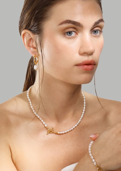 Halskette Classic Pearl - 18k Vergoldet