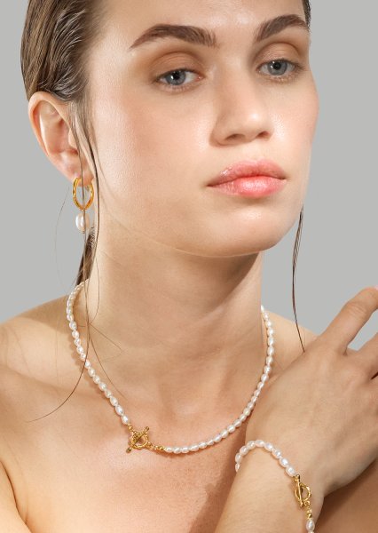 Halskette Classic Pearl - 18k Vergoldet