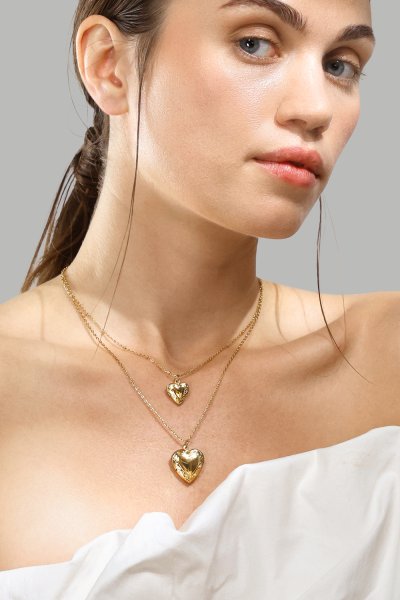 Halskette Golden Heart big - 18k Vergoldet