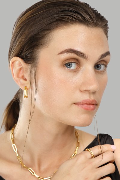 Ring Bold Chain - 18K Vergoldet