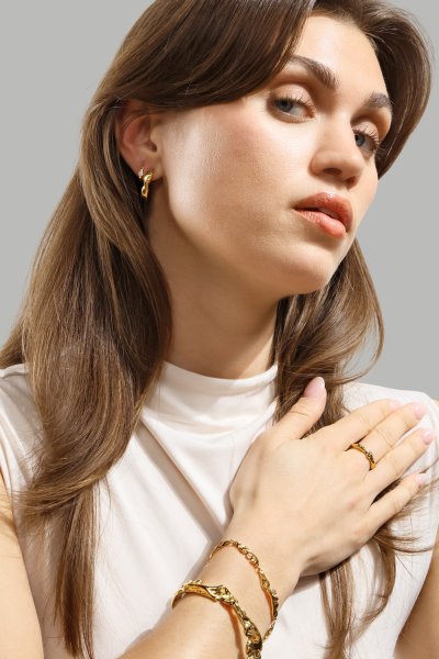 Ondula Ring - 18k Vergoldet