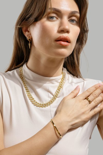 Halskette Royal Frost - 18k Vergoldet