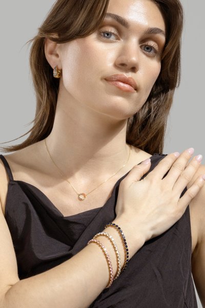Armband Brillara - 18k Vergoldet