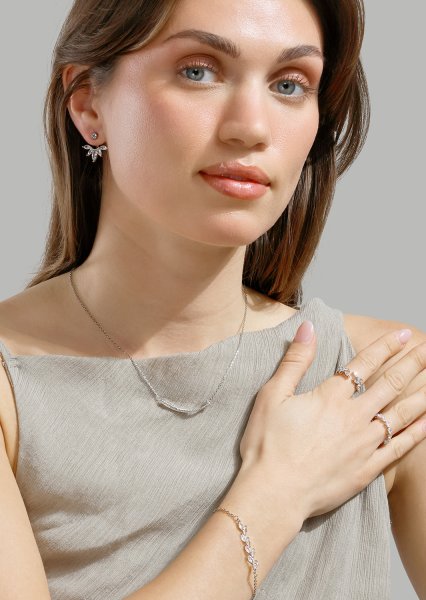 Bezel Glimmer Ring - Versilbert