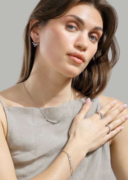 Armband Leaflight - Versilbert
