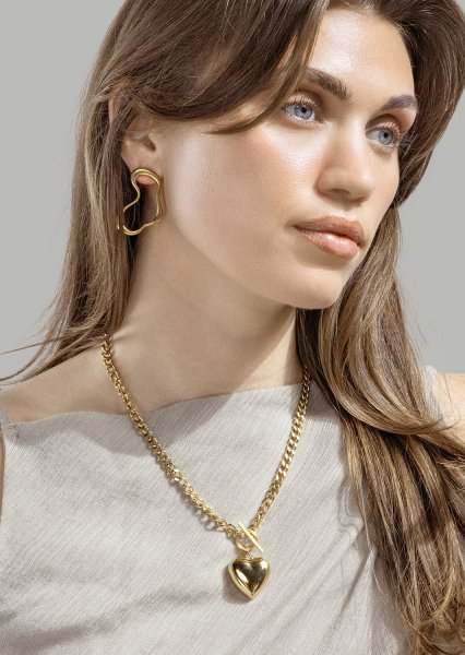 Fluid Glow Ohrring - 18k Vergoldet