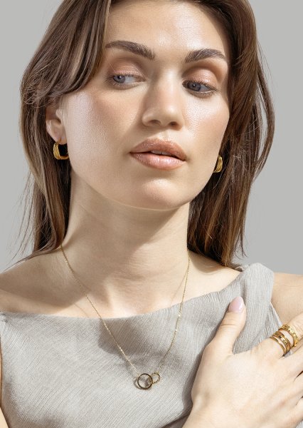 Ring Raw Texture - 18k vergoldet