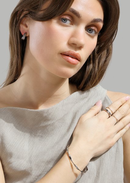 Ring Twist Whisper- Versilbert
