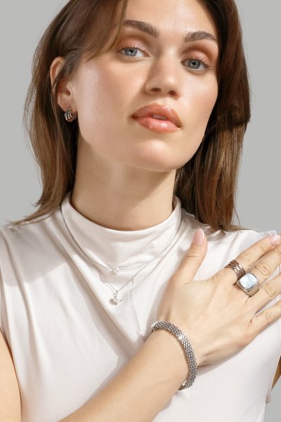 Ring Blanche - Versilbert