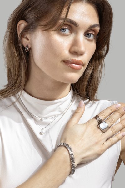Armband Glowline- Versilbert