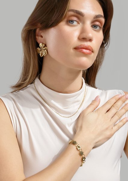 Halskette Dots - 18k Vergoldet