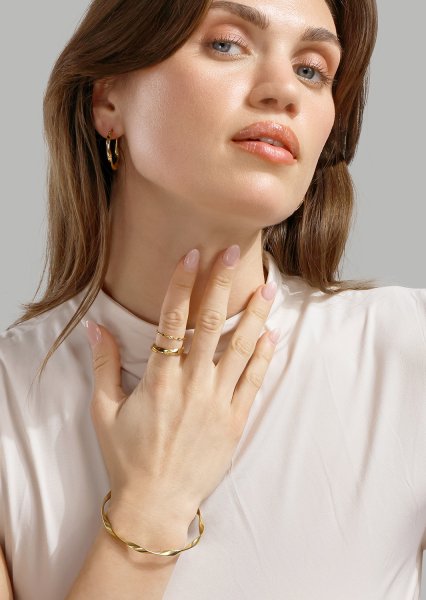 Ring Twist Whisper- 18k Vergoldet