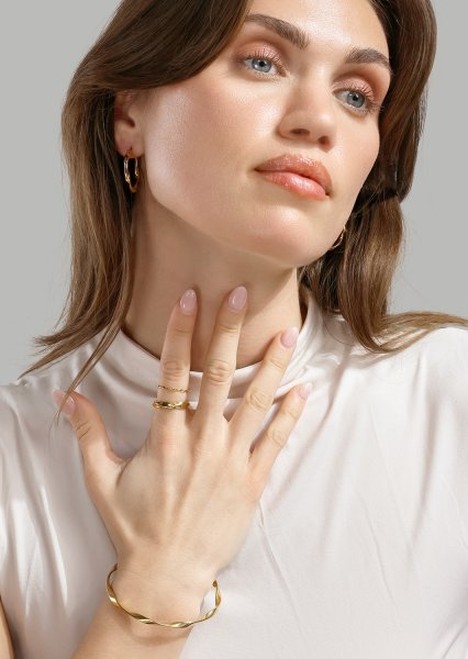 Ring Twist Whisper- 18k Vergoldet