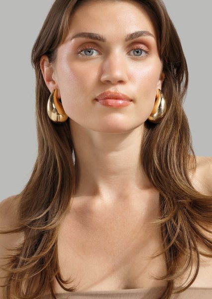 Ohrring Liquid Glow - 18k Vergoldet
