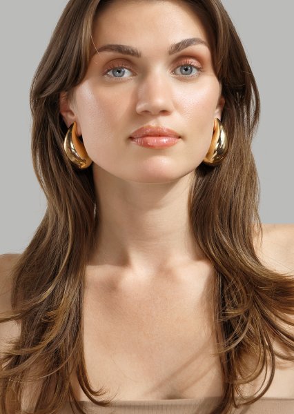 Ohrring Liquid Glow - 18k Vergoldet
