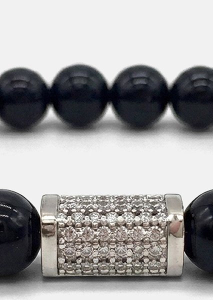 Perlenarmband Obsidian Valor