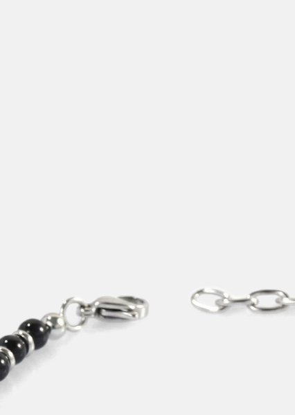 Perlenarmband Obsidian Crest