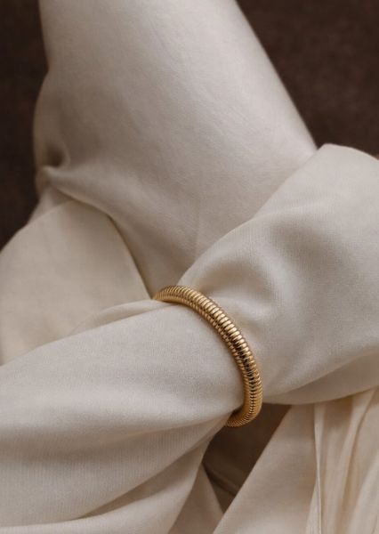 Armband Sculpted Coil - 18k Vergoldet