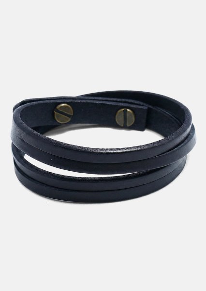 Lederarmband Ebon Twist