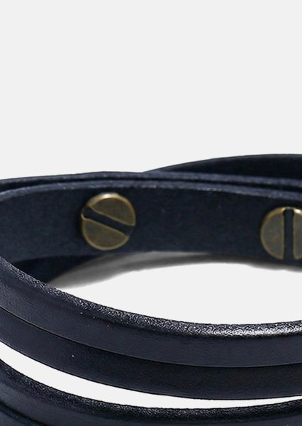 Lederarmband Ebon Twist