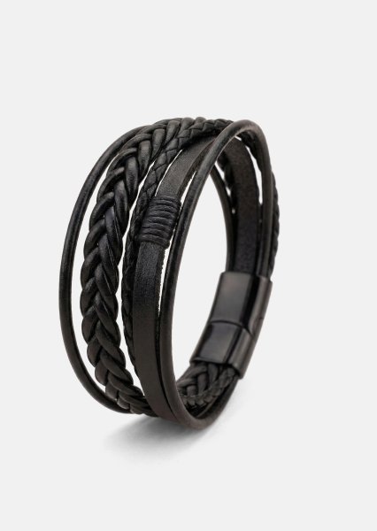 Lederarmband Ebon Serpent