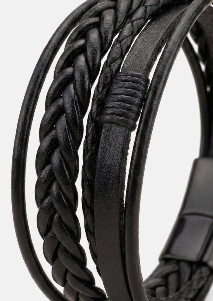 Lederarmband Ebon Serpent