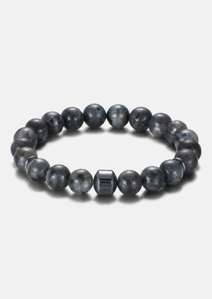 Perlenarmband Obsidian Charm
