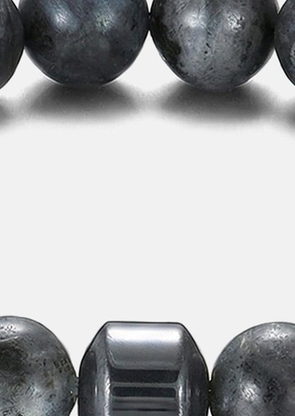 Perlenarmband Obsidian Charm