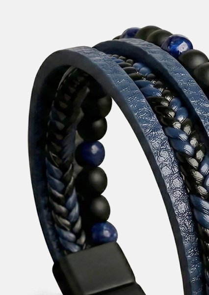 Lederarmband Midnight Knot