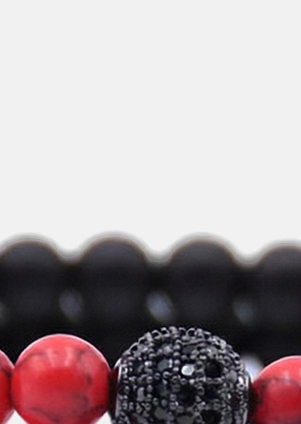 Perlenarmband Crimson Valor