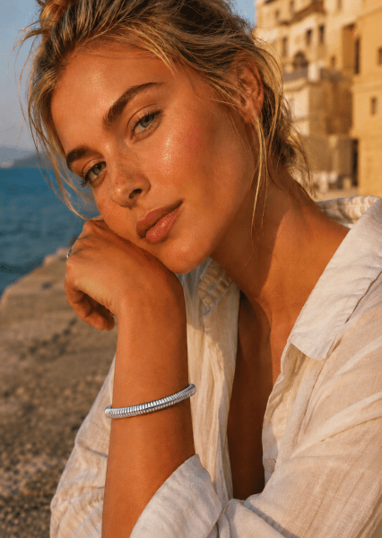 Armband Aurevia Flow - Versilbert