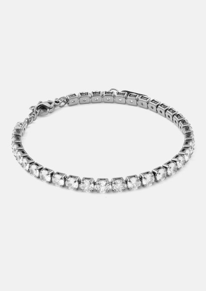 Armband Gloria Band 4 mm - Versilbert