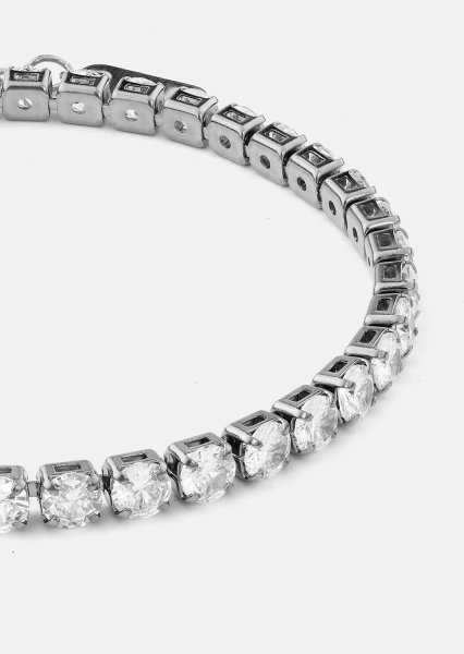 Armband Gloria Band 4 mm - Versilbert