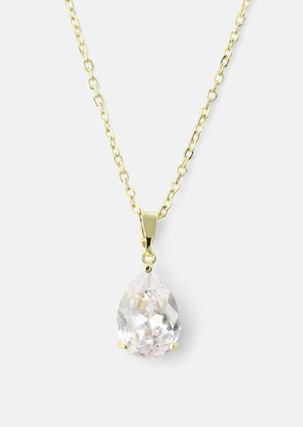 Halskette Luna Teardrop - 18k Vergoldet