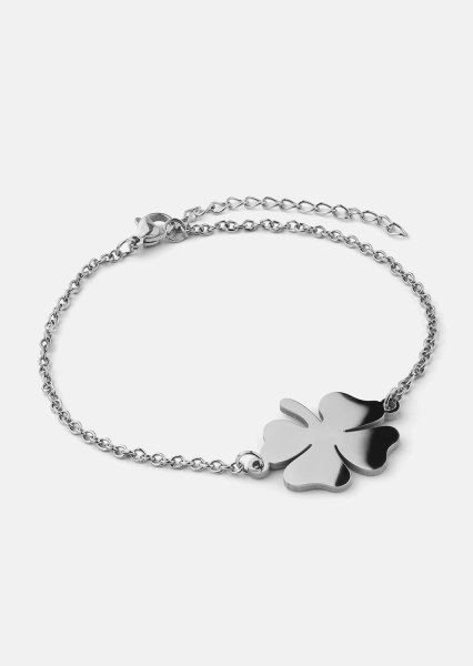 Armband Vierblättriges Kleeblatt – Versilbert