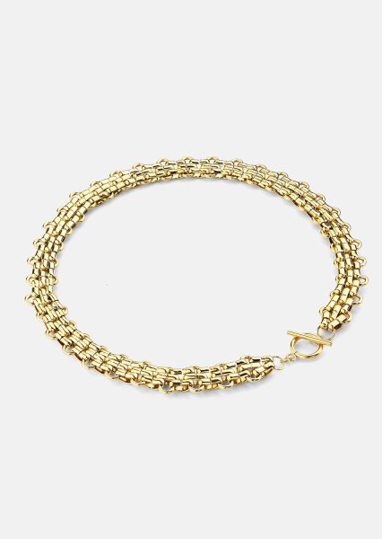 Halskette Bold Weave - 18k Vergoldet