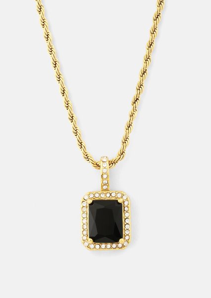 Halskette Black Luxe - 18k Vergoldet