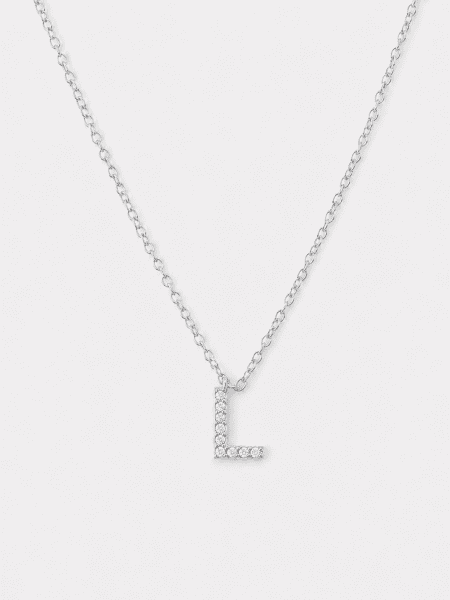 Halskette Initial Letters A-N – Versilbert