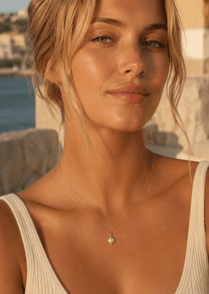 Halskette North Pearl - 18k Vergoldet