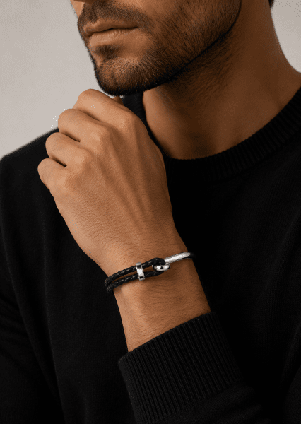 Lederarmband Gravitas Link