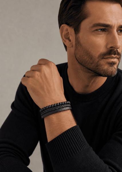 Lederarmband Raven Stride