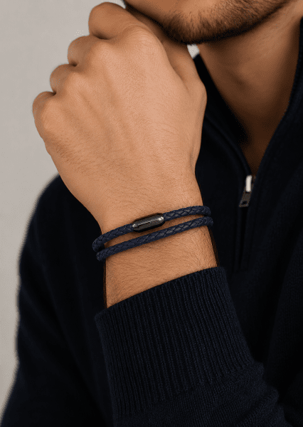 Lederarmband Silent Crest