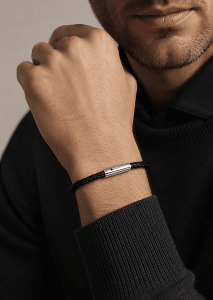 Lederarmband Velor Crest